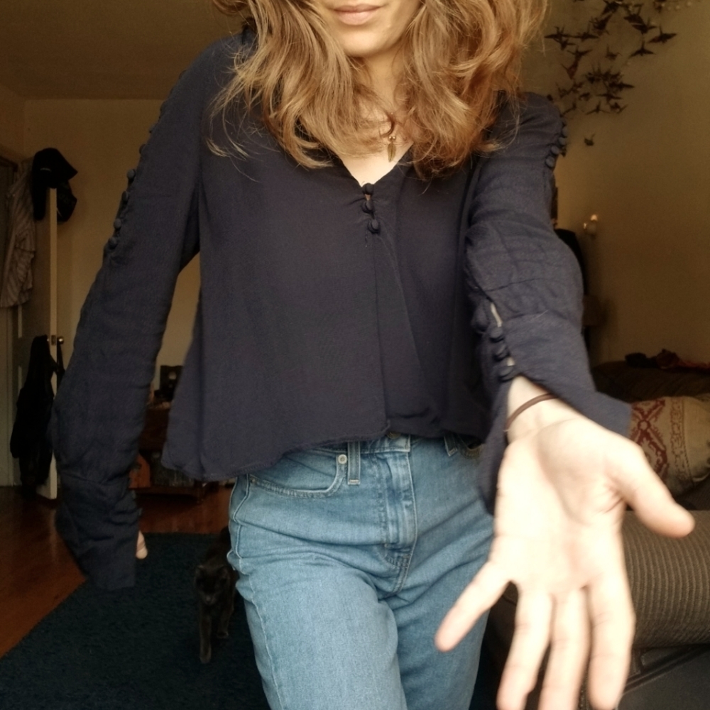 Gorgeous long sleeve Zara blouse